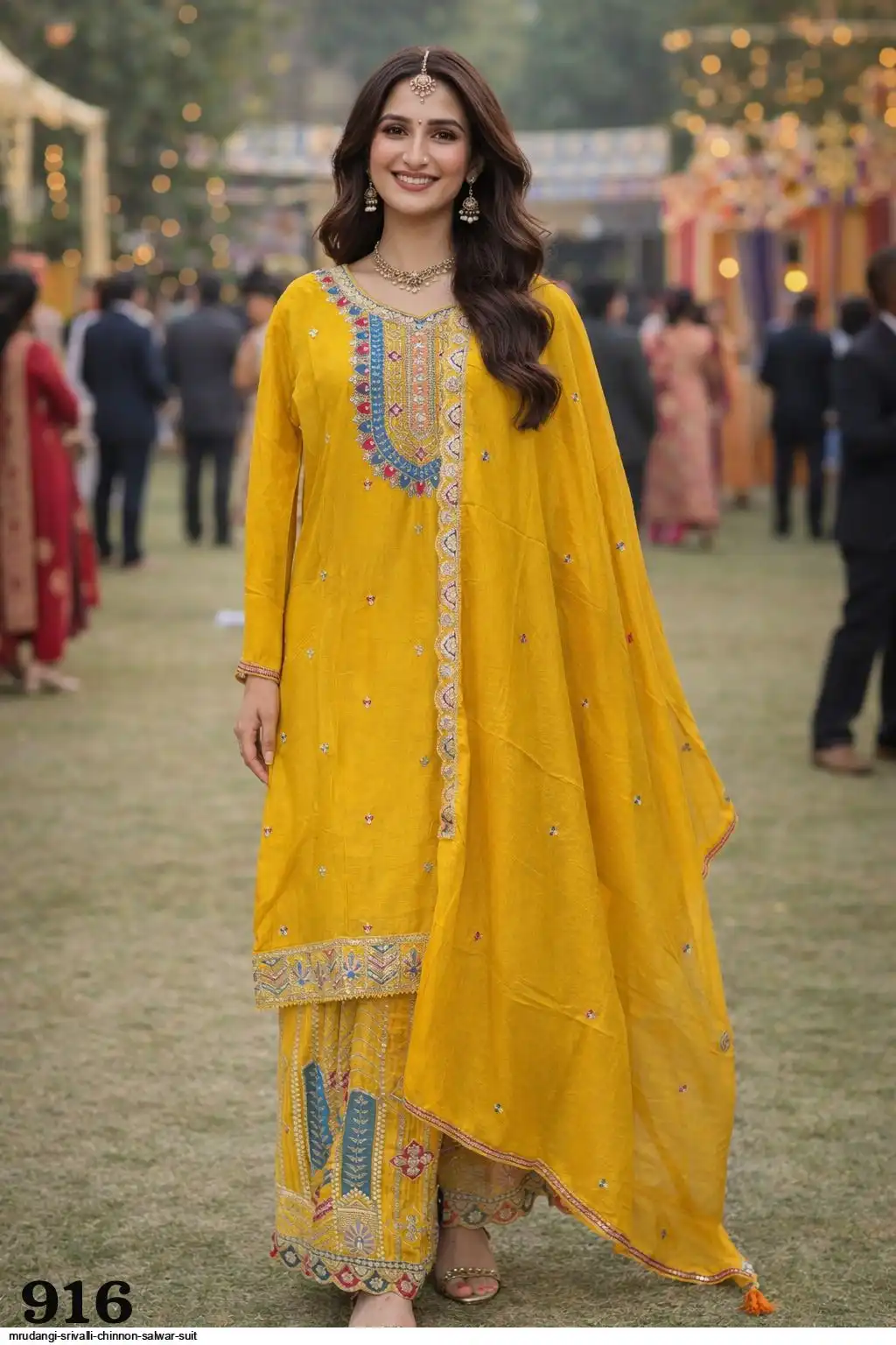 MRUDANGI SRIVALLI CHINNON SALWAR SUIT 916