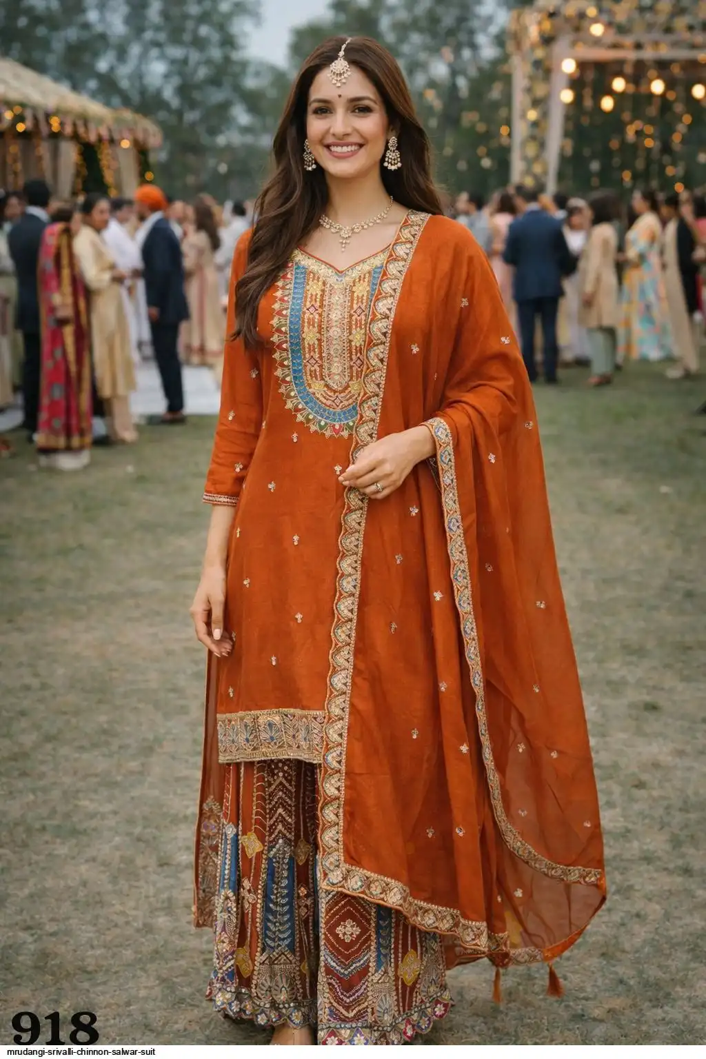 MRUDANGI SRIVALLI CHINNON SALWAR SUIT 918