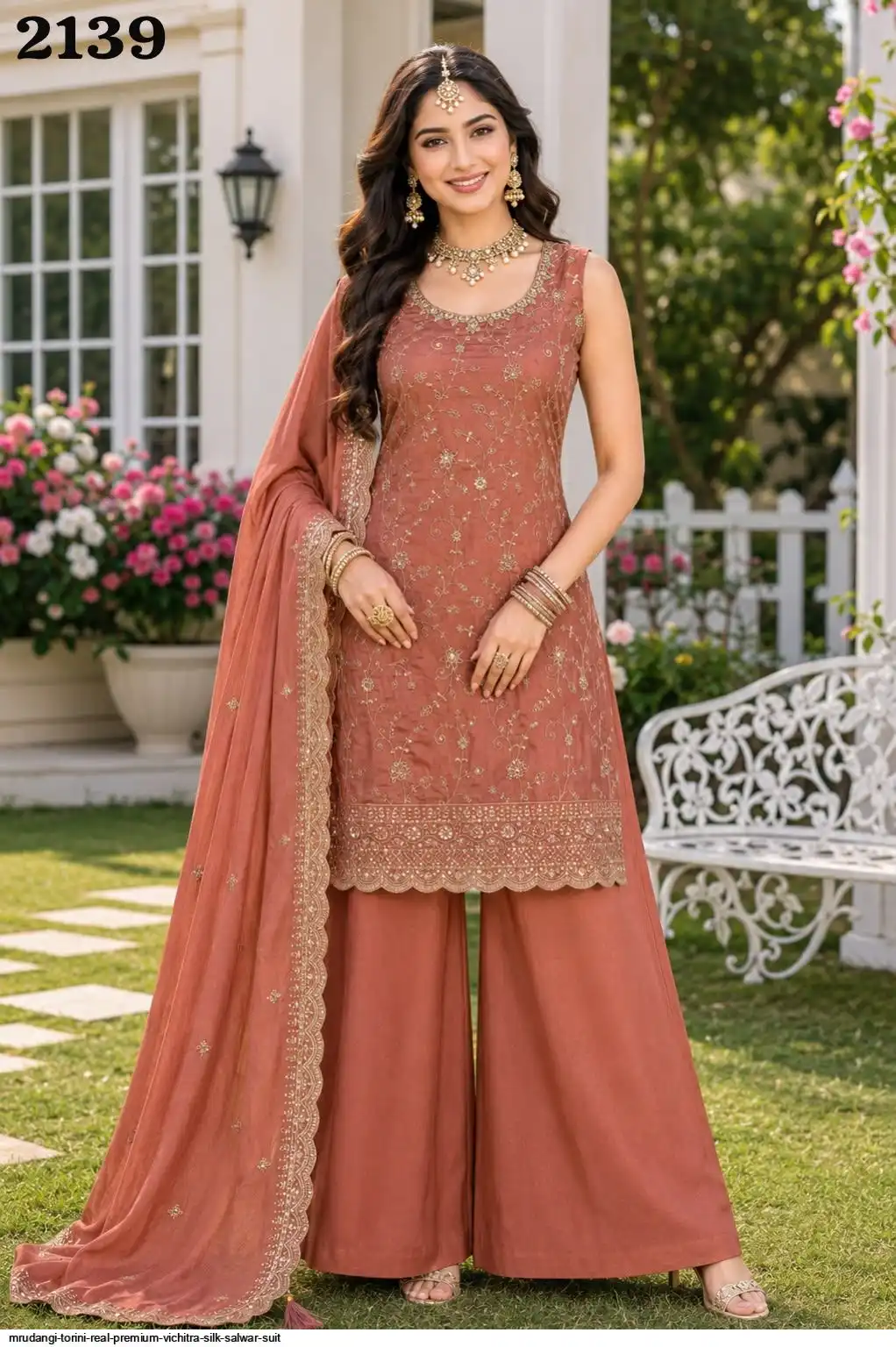 MRUDANGI TORINI REAL PREMIUM VICHITRA SILK SALWAR SUIT 2139