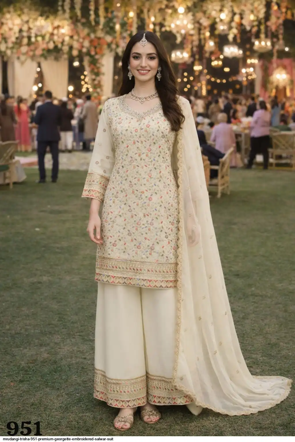 MRUDANGI TRISHA 951 PREMIUM GEORGETTE EMBROIDERED SALWAR SUIT 951