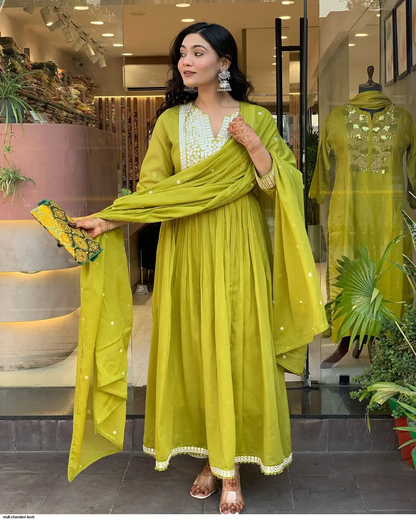 MULL CHANDERI KURTI 1