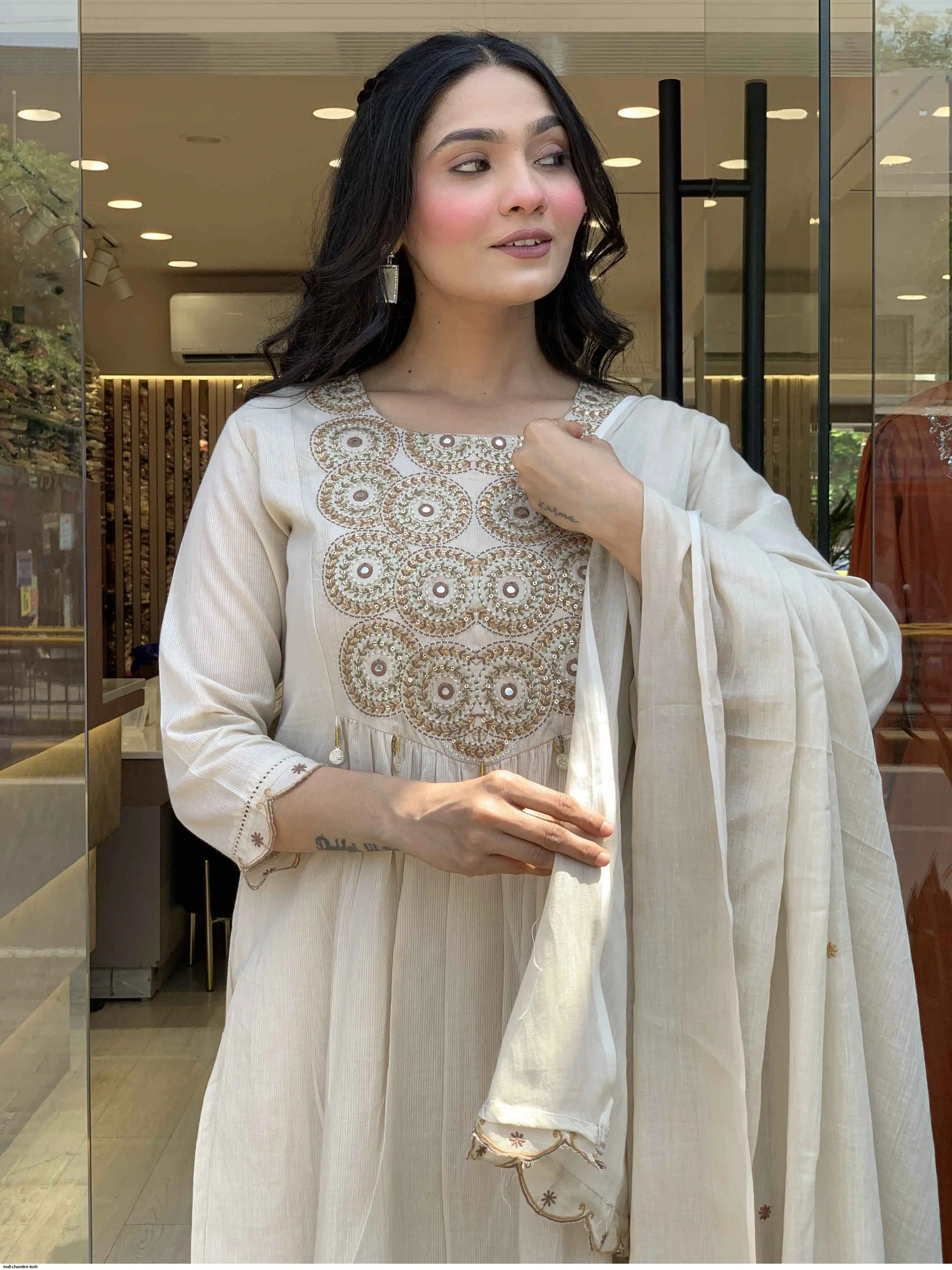 MULL CHANDERI KURTI 4