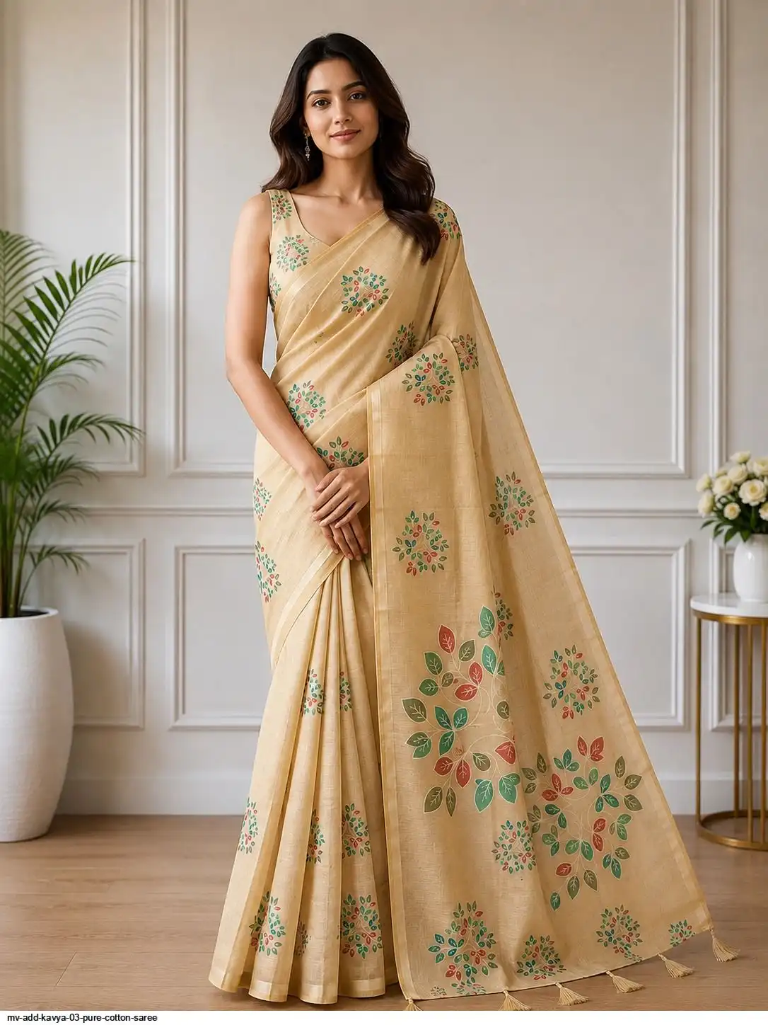 MV ADD KAVYA 03 PURE COTTON SAREE 1