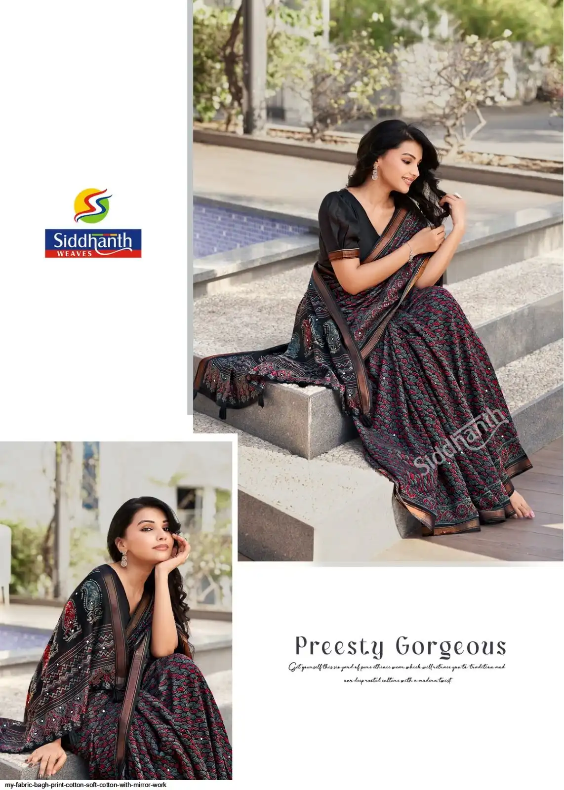 bagh print cotton dress material Exclusive Indigo Bagh Print Cotton Suits Rewa Handloom