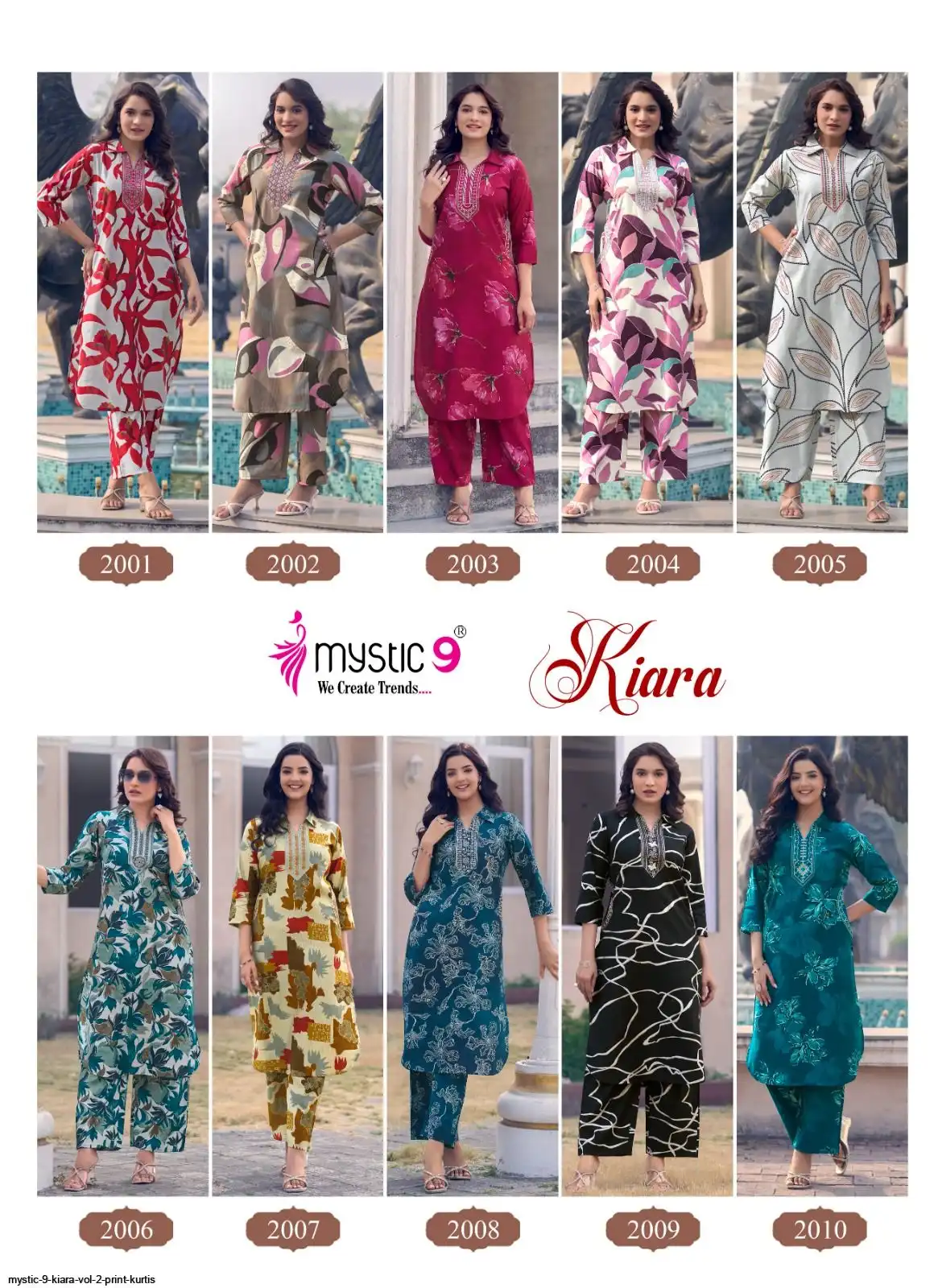 kiruakirua　0922 MYSTIC 9 KIARA VOL 2 PRINT KURTIS