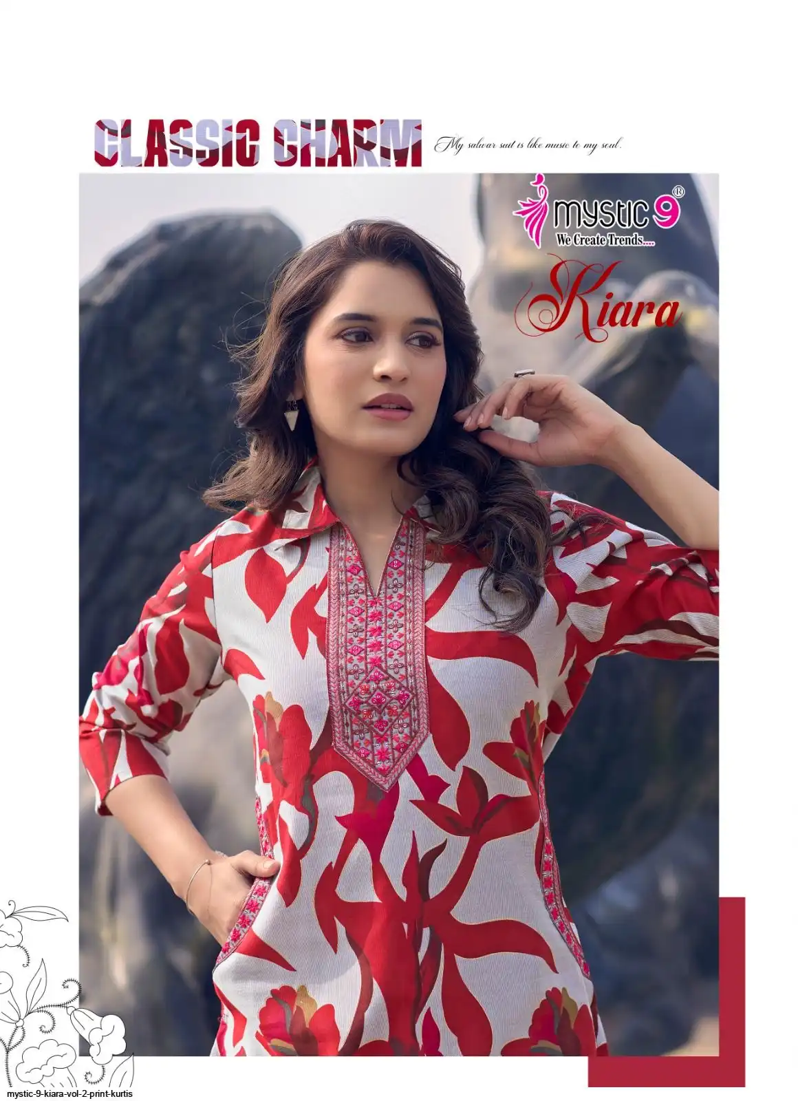 kiruakirua　0922 MYSTIC 9 KIARA VOL 2 PRINT KURTIS