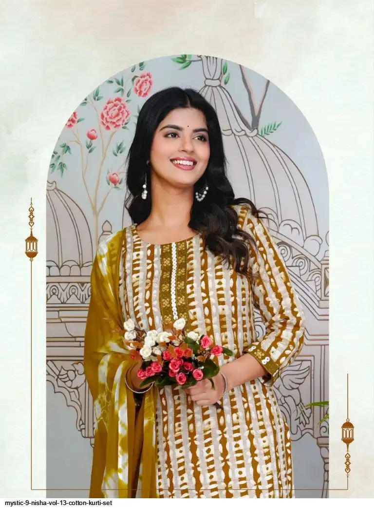 Mystic 9 Nisha Vol-13 Cotton Kurti Set
