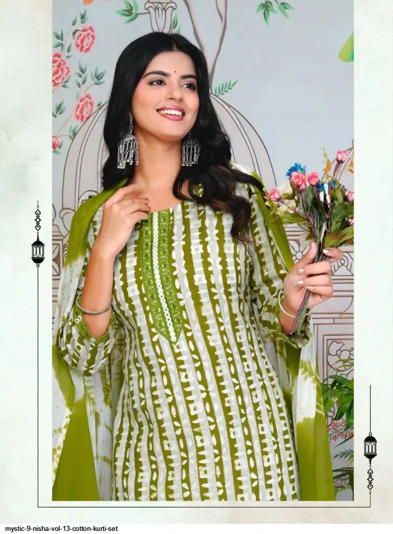 Mystic 9 Nisha Vol-13 Cotton Kurti Set