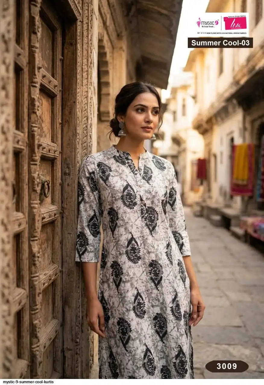 MYSTIC 9 SUMMER COOL KURTIS 3009