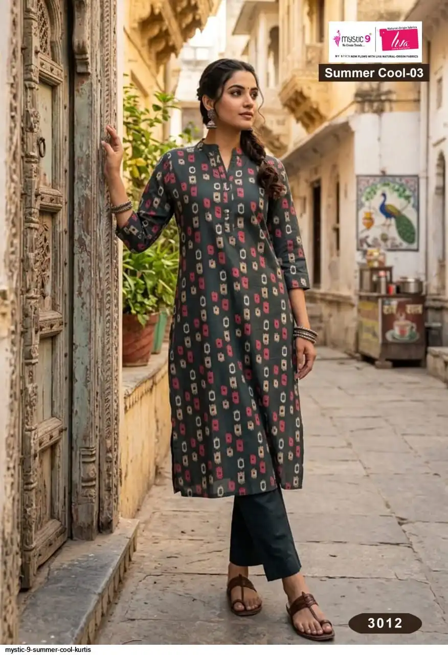 MYSTIC 9 SUMMER COOL KURTIS 3012