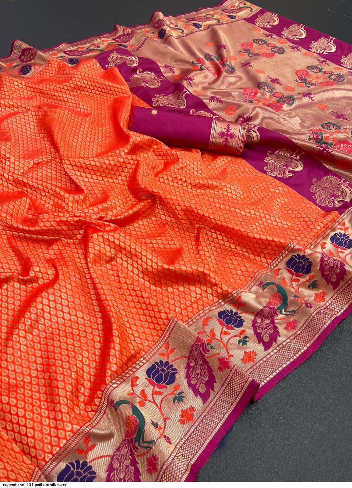NAGENDU VOL 101 PAITHANI SILK SAREE B