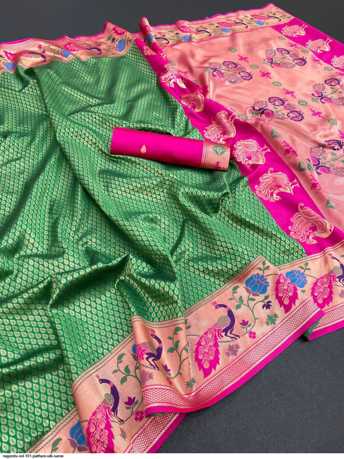 NAGENDU VOL 101 PAITHANI SILK SAREE G