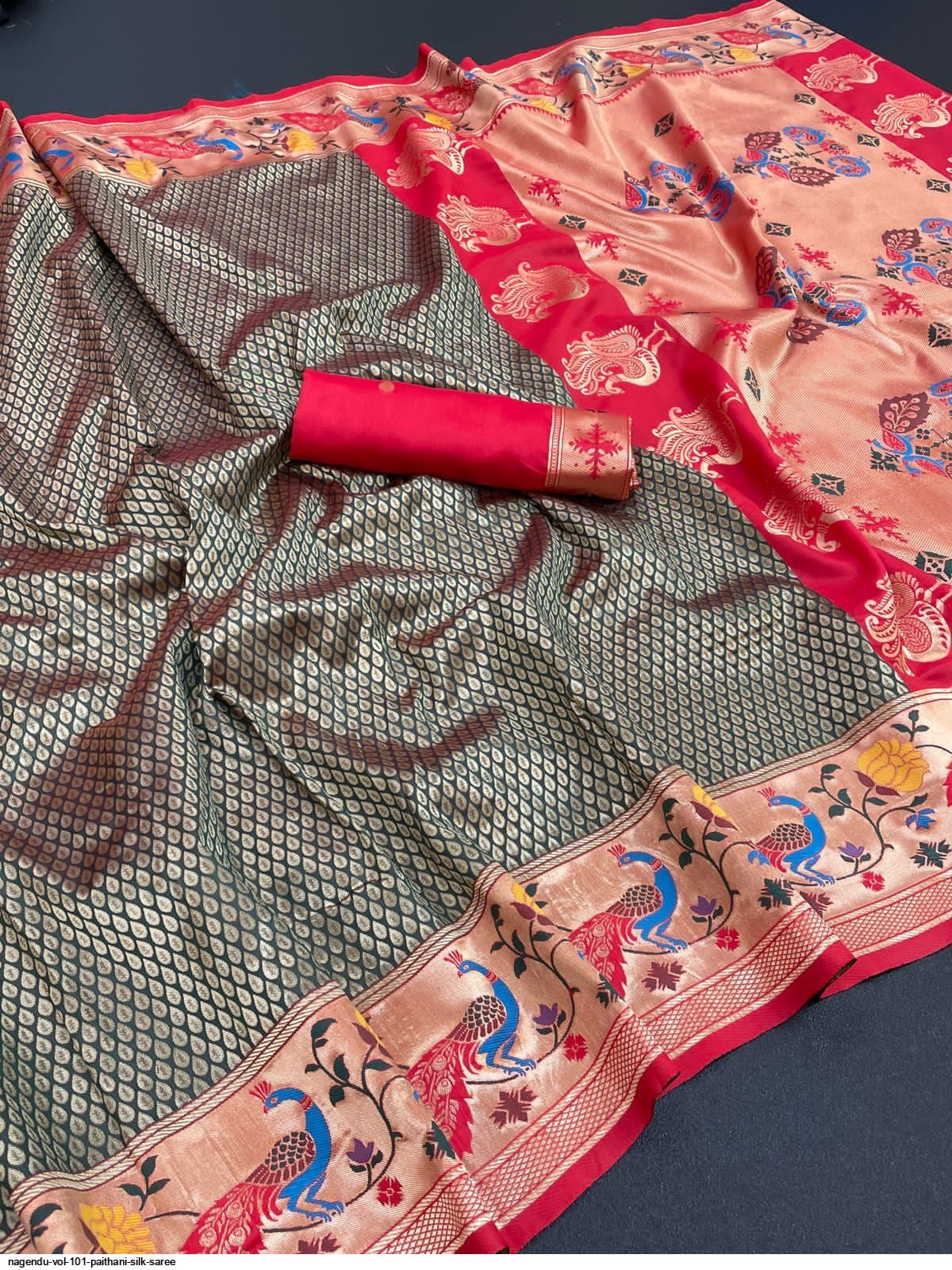 NAGENDU VOL 101 PAITHANI SILK SAREE I