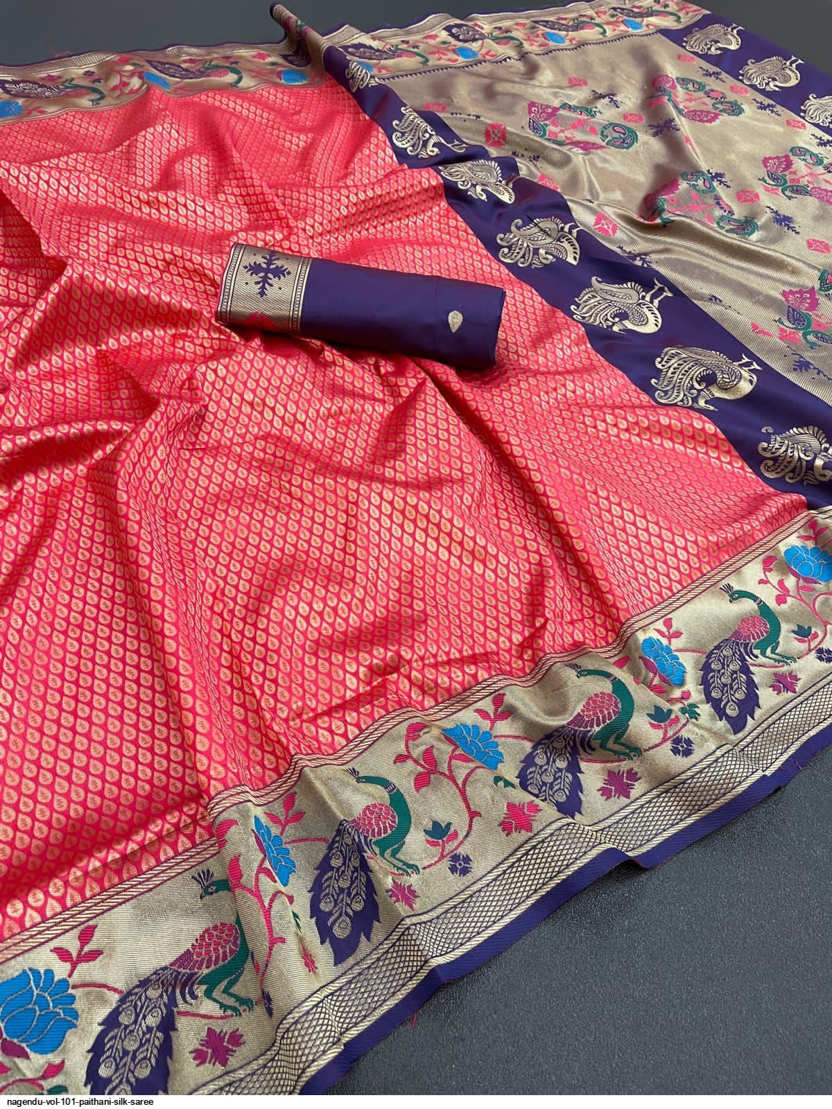 NAGENDU VOL 101 PAITHANI SILK SAREE D