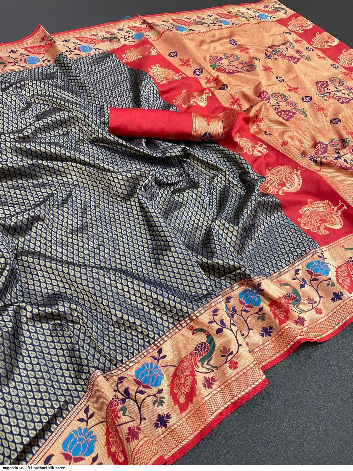 NAGENDU VOL 101 PAITHANI SILK SAREE E
