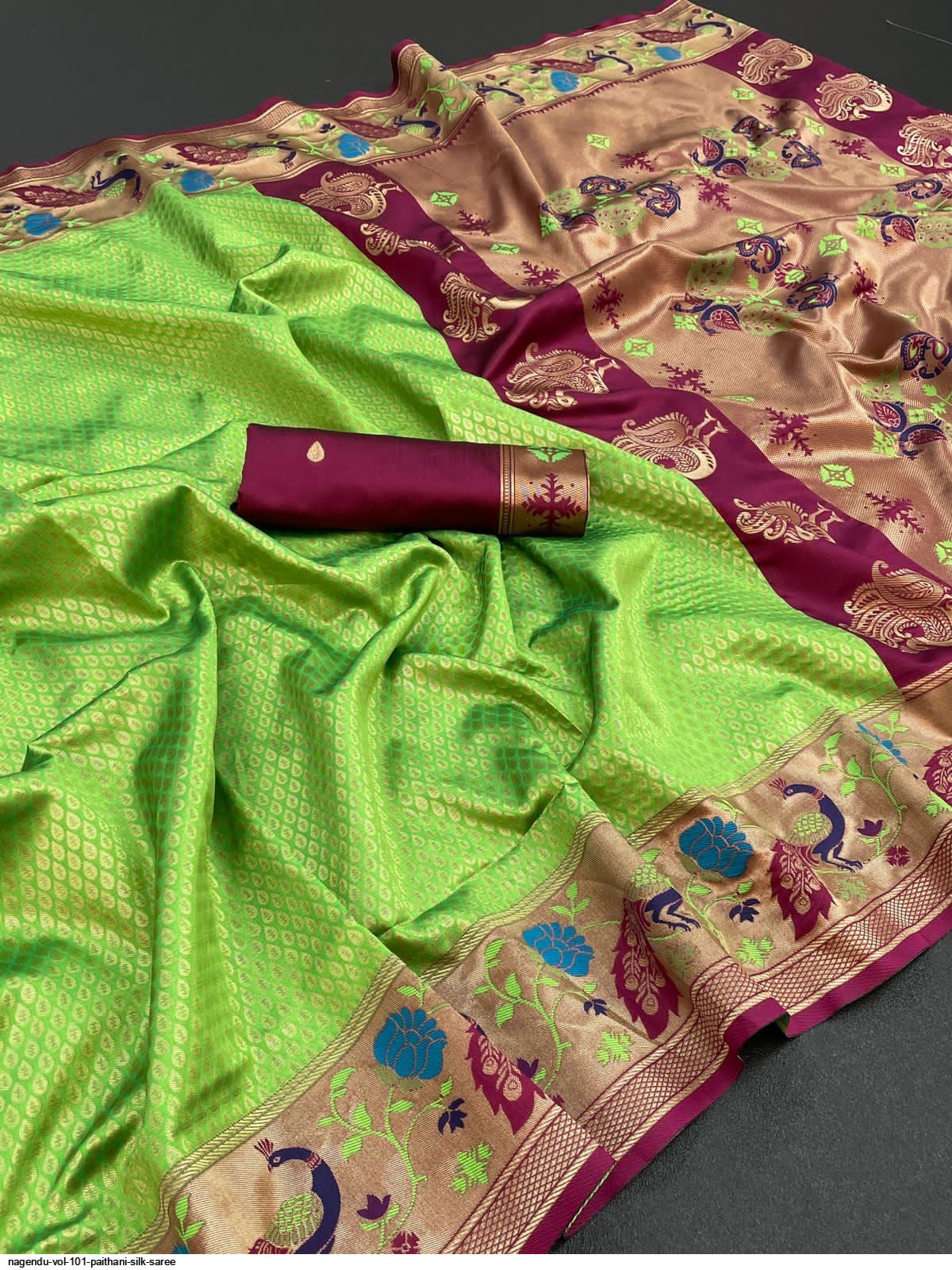 NAGENDU VOL 101 PAITHANI SILK SAREE F