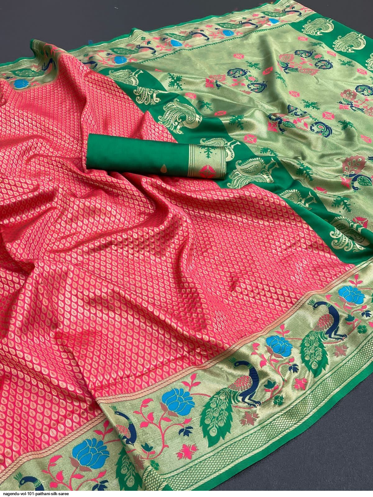 NAGENDU VOL 101 PAITHANI SILK SAREE A