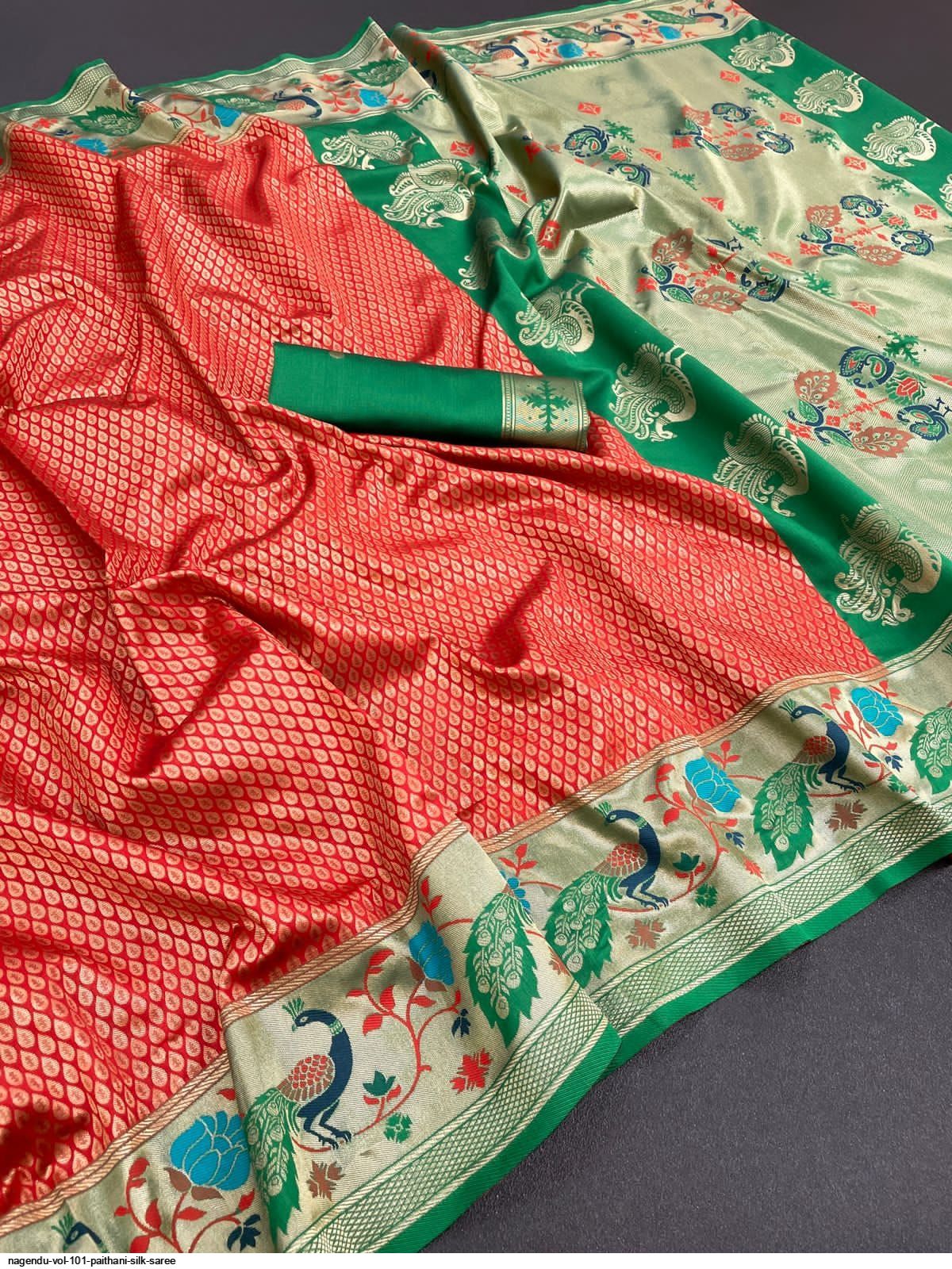 NAGENDU VOL 101 PAITHANI SILK SAREE H