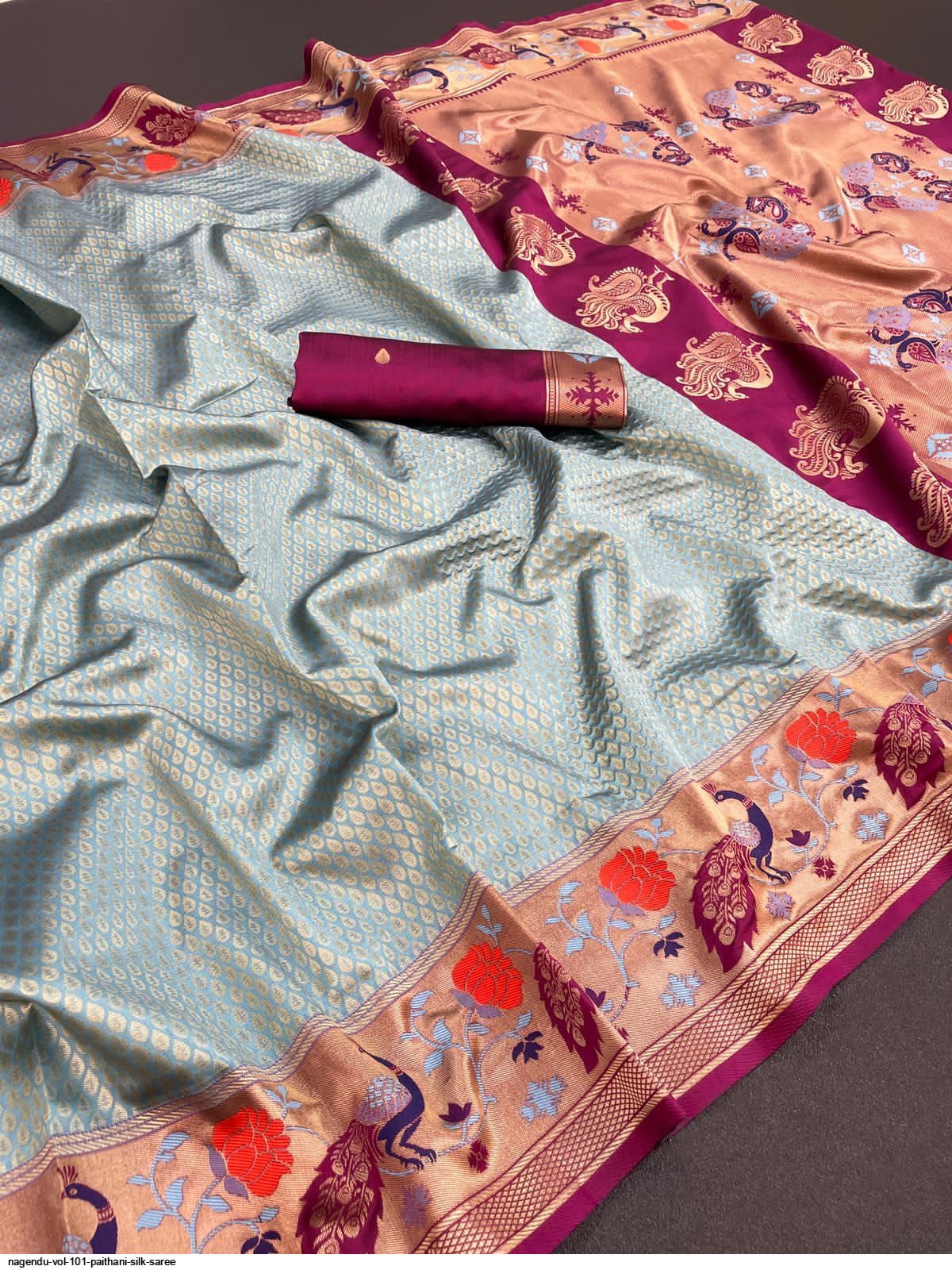 NAGENDU VOL 101 PAITHANI SILK SAREE J