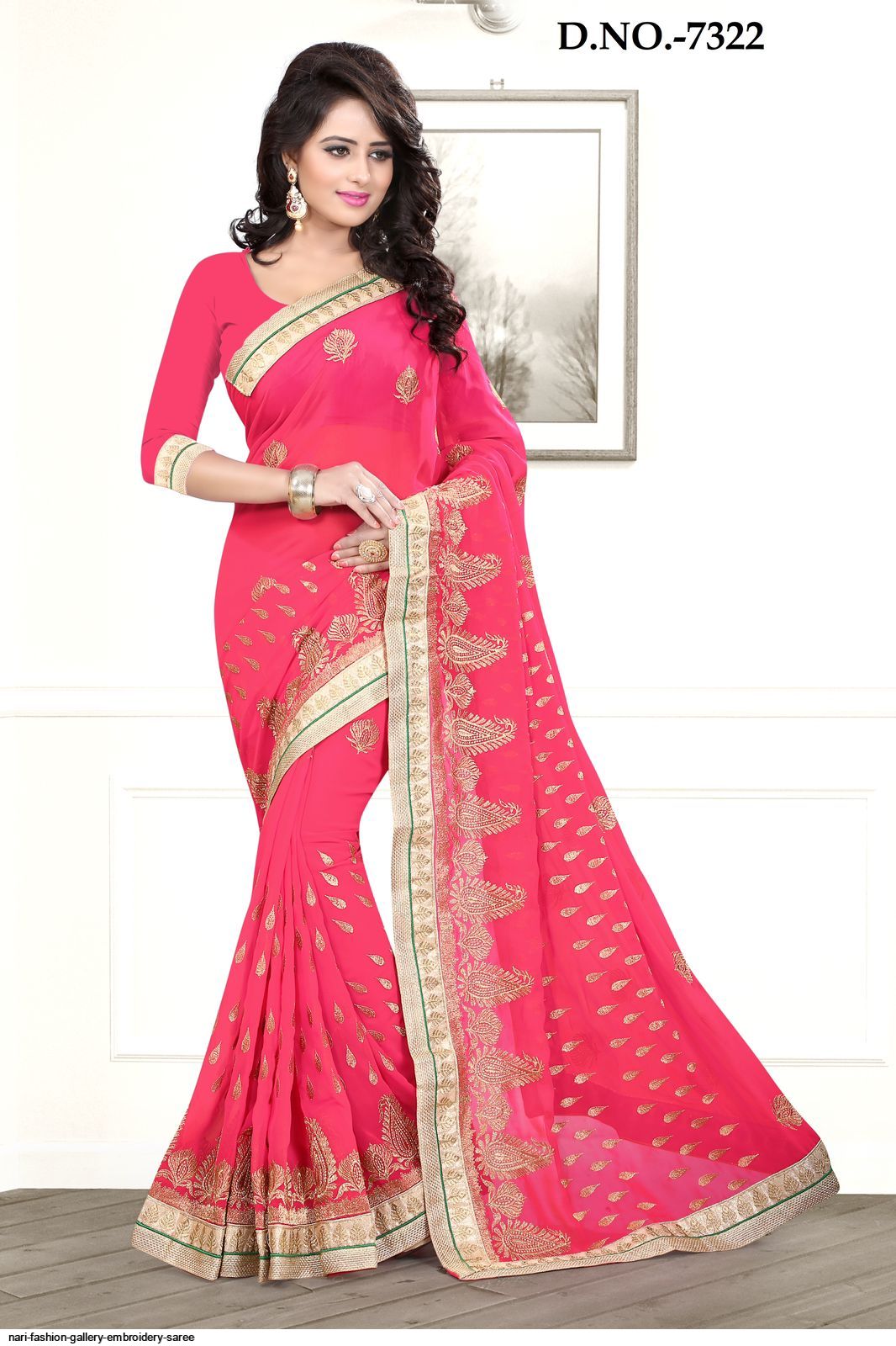 NARI FASHION GALLERY EMBROIDERY SAREE