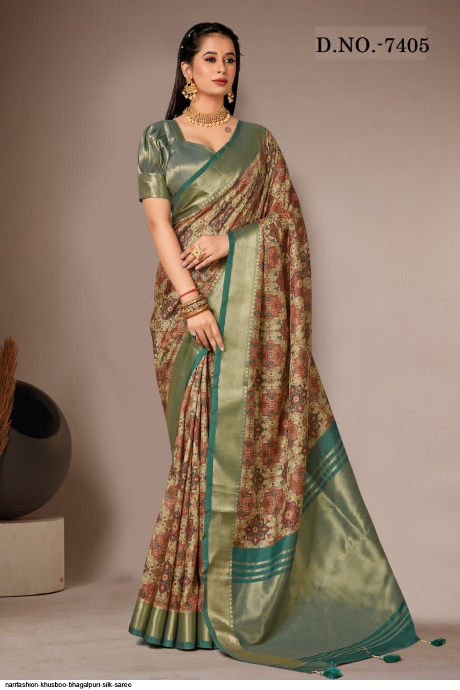 Bhagalpuri Saree - Buy Bhagalpuri Silk Sarees Online| Nalli