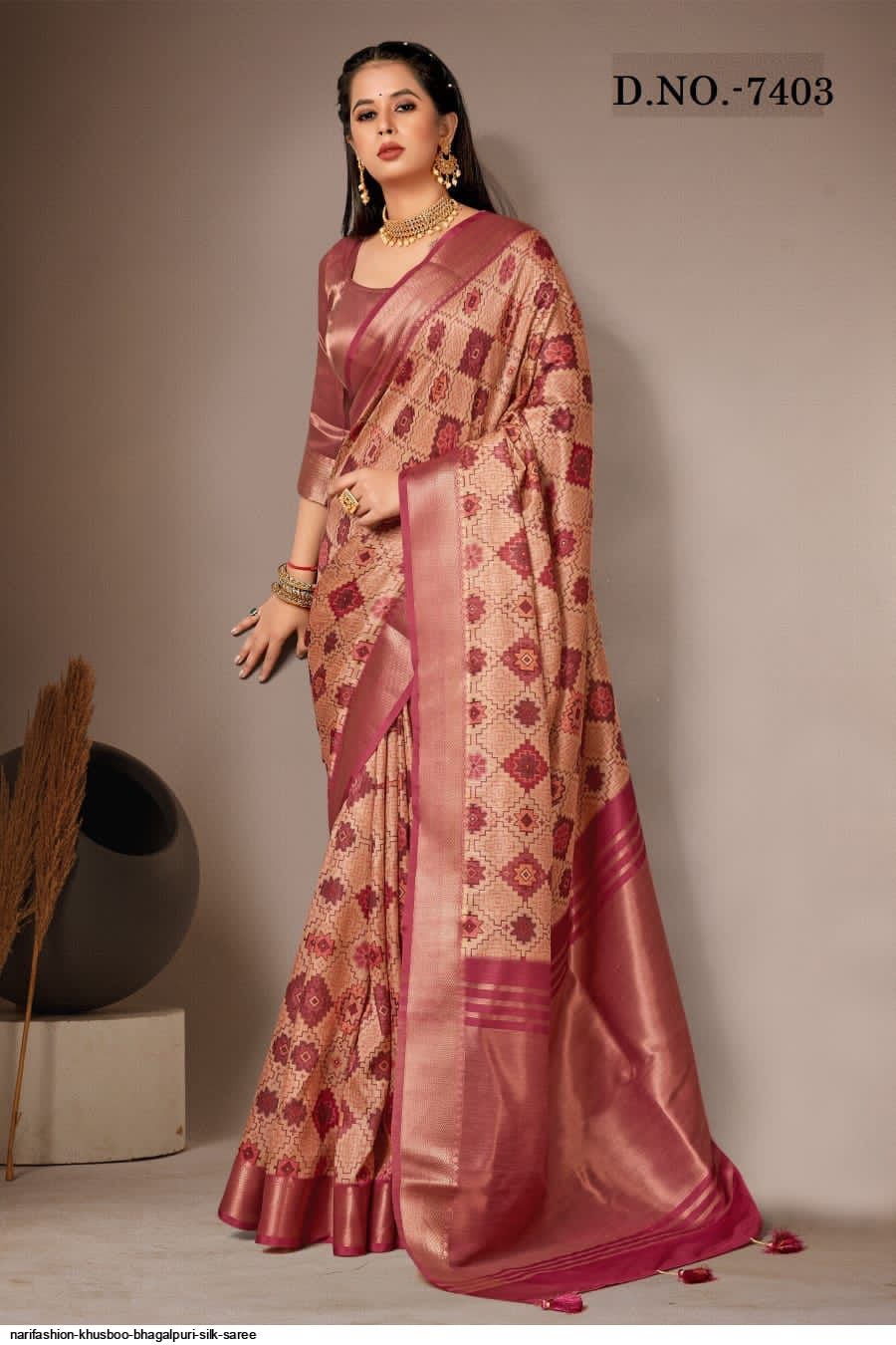 Buy Florence Bhagalpuri Blended Daily Wear Saree With Blouse at 80% off.  |Paytm Mall | Womens wholesale clothing, Saree, Printed sarees