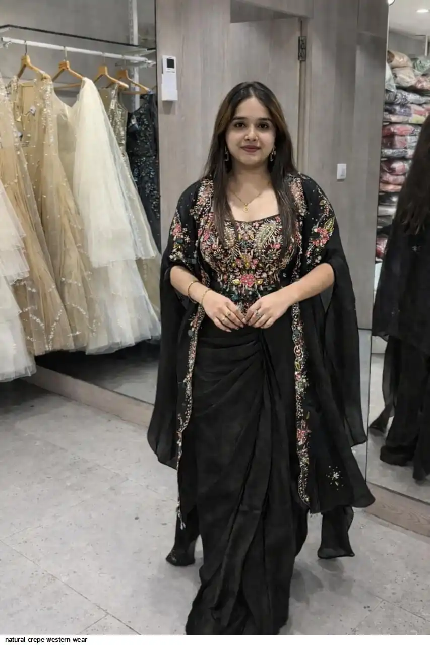 NATURAL CREPE WESTERN WEAR B