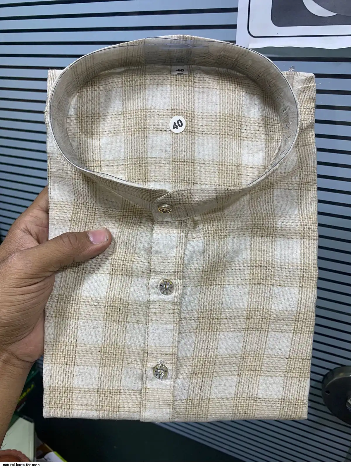 NATURAL KURTA FOR MEN 3