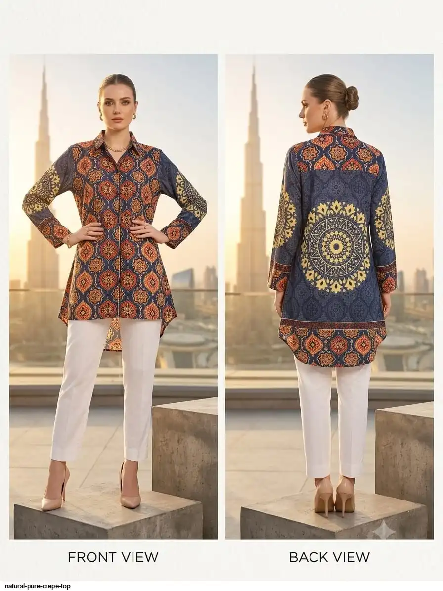 NATURAL PURE CREPE TOP A