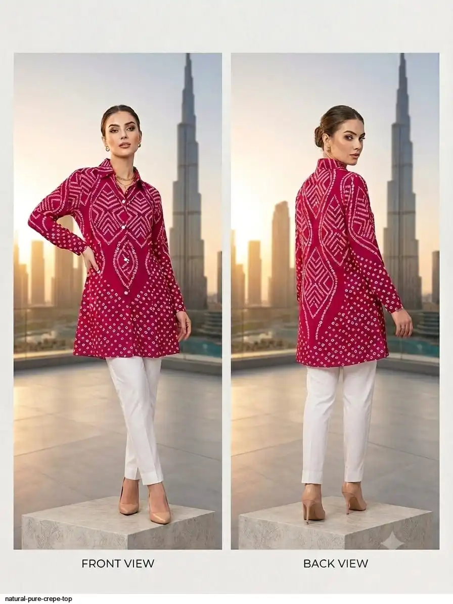 NATURAL PURE CREPE TOP B