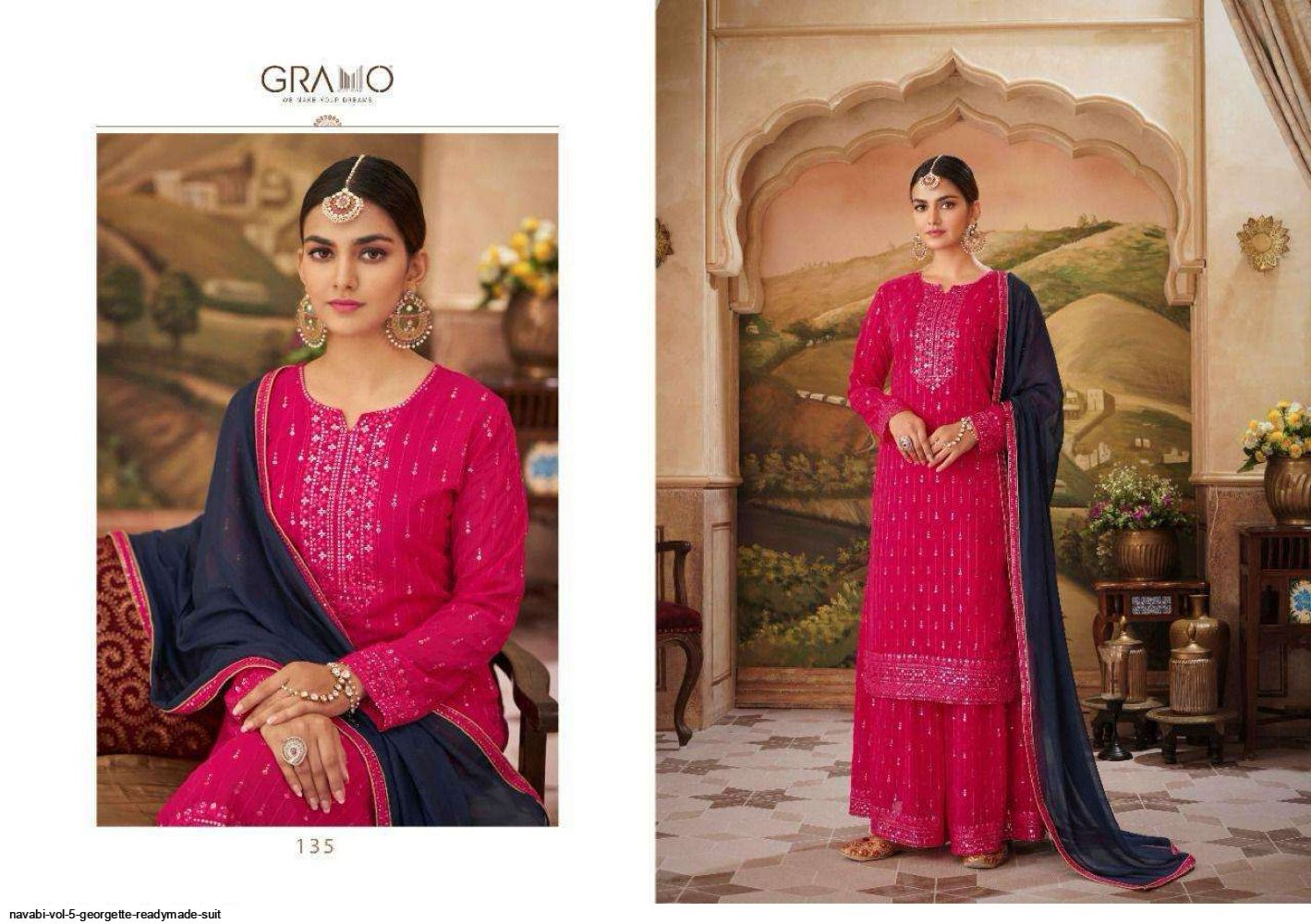 Navabi Pattern NAVABI VOL 5 GEORGETTE READYMADE SUIT