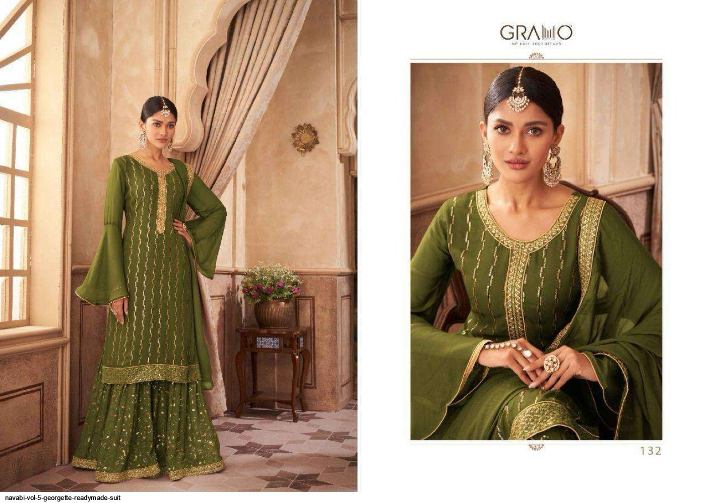 Navabi Pattern NAVABI VOL 5 GEORGETTE READYMADE SUIT