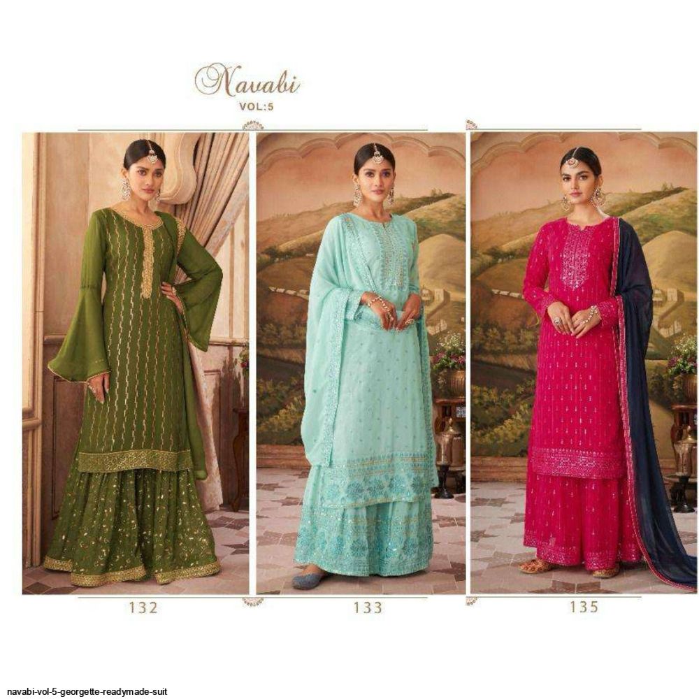 Navabi Pattern NAVABI VOL 5 GEORGETTE READYMADE SUIT