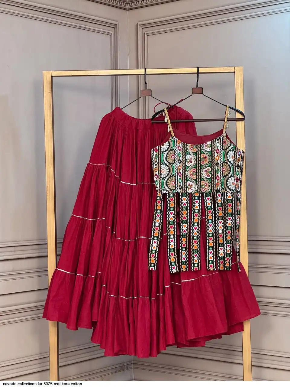 NAVRATRI COLLECTIONS KA 5075 REAL KORA COTTON A