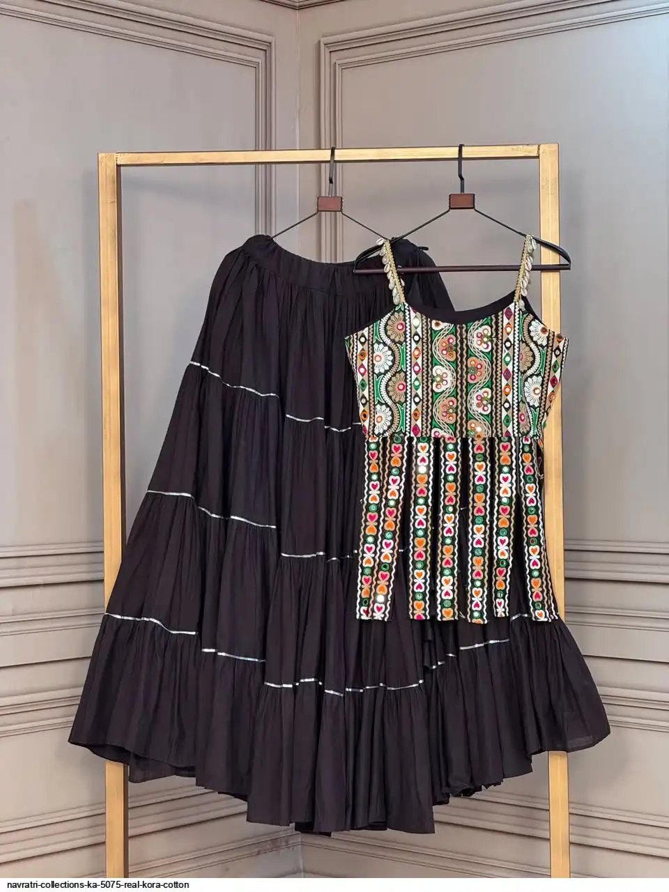 NAVRATRI COLLECTIONS KA 5075 REAL KORA COTTON E