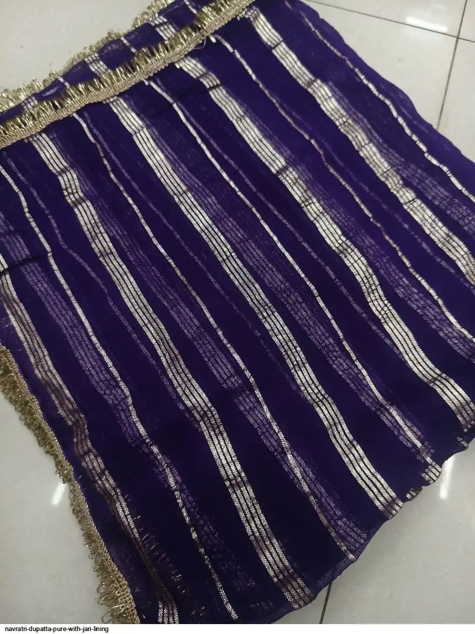 NAVRATRI DUPATTA PURE WITH JARI LINING 2