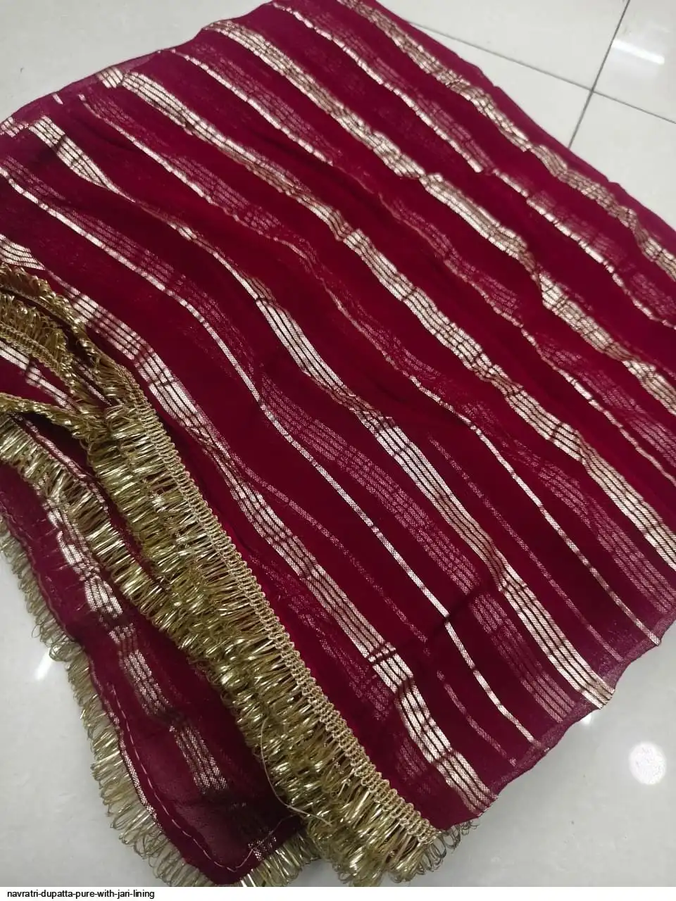 NAVRATRI DUPATTA PURE WITH JARI LINING 8