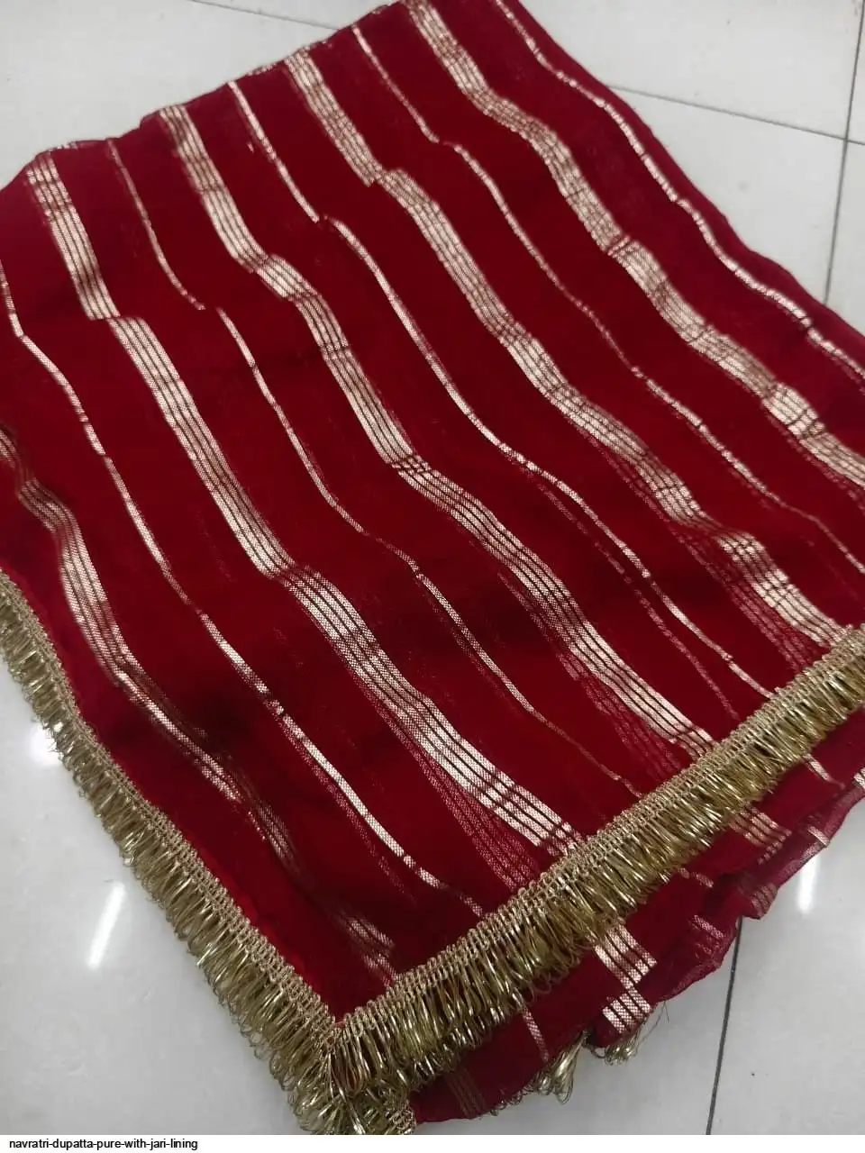 NAVRATRI DUPATTA PURE WITH JARI LINING 7