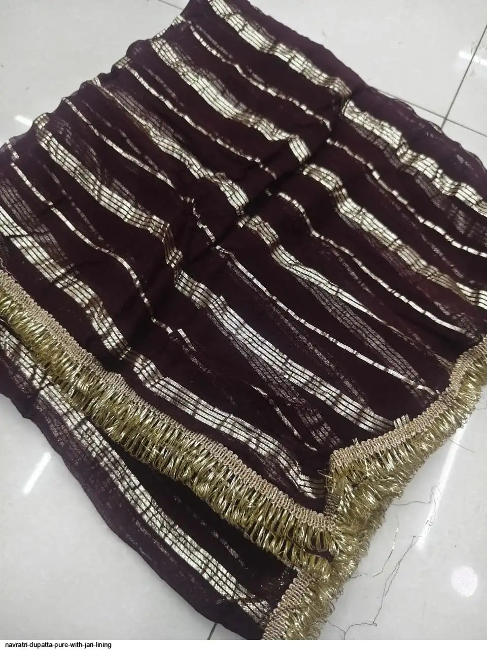 NAVRATRI DUPATTA PURE WITH JARI LINING 9
