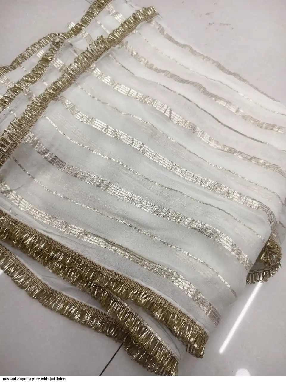 NAVRATRI DUPATTA PURE WITH JARI LINING 12