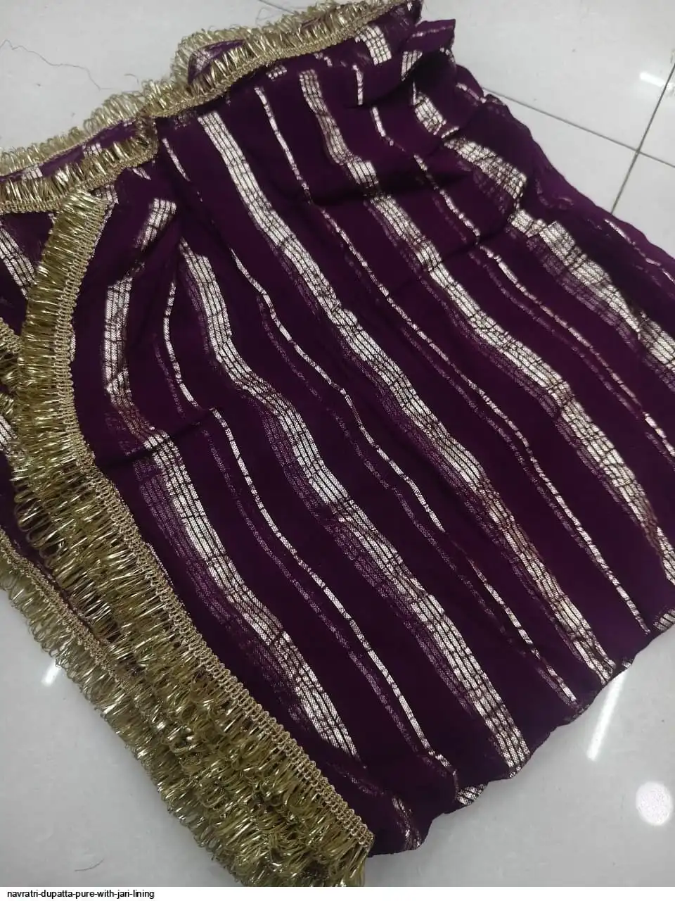 NAVRATRI DUPATTA PURE WITH JARI LINING 14