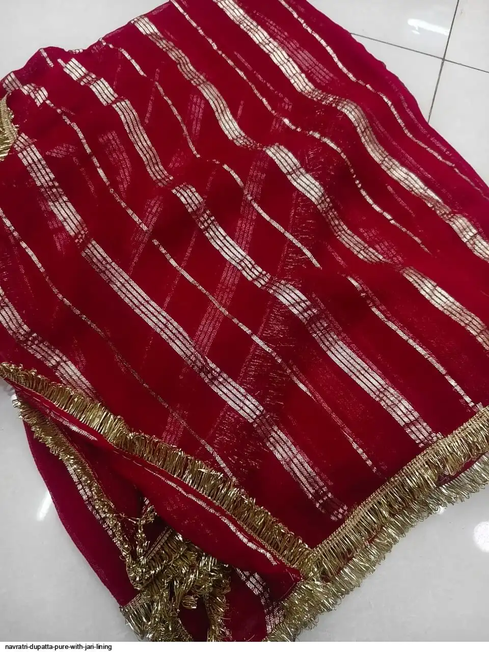 NAVRATRI DUPATTA PURE WITH JARI LINING 13