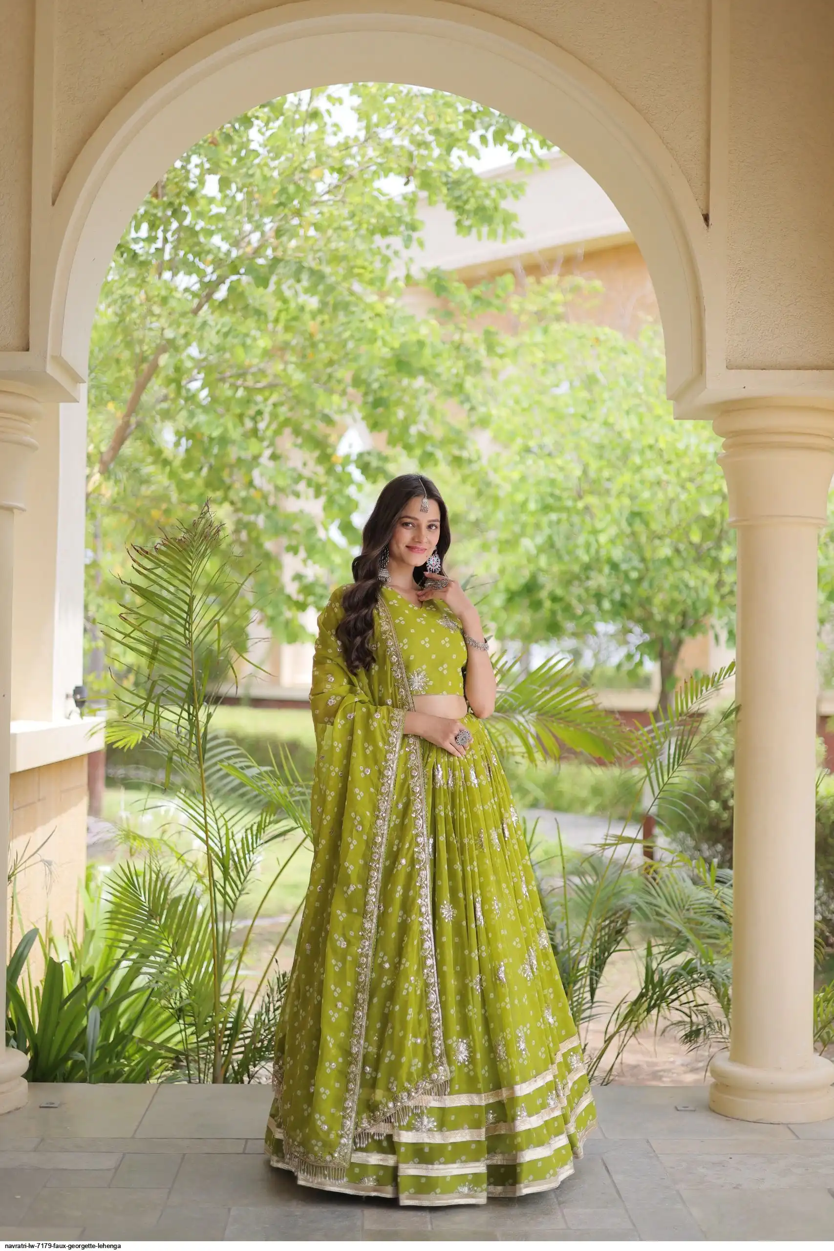 NAVRATRI LW 7179 FAUX GEORGETTE LEHENGA 2