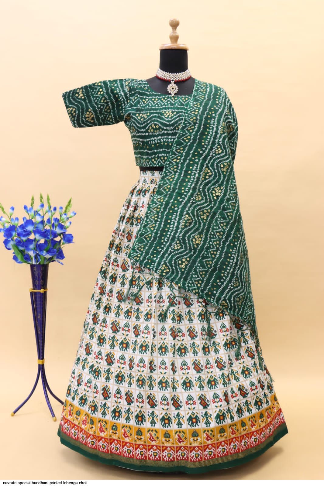 Navratri SPECIAL BANDHANI PRINTED LEHENGA CHOLI