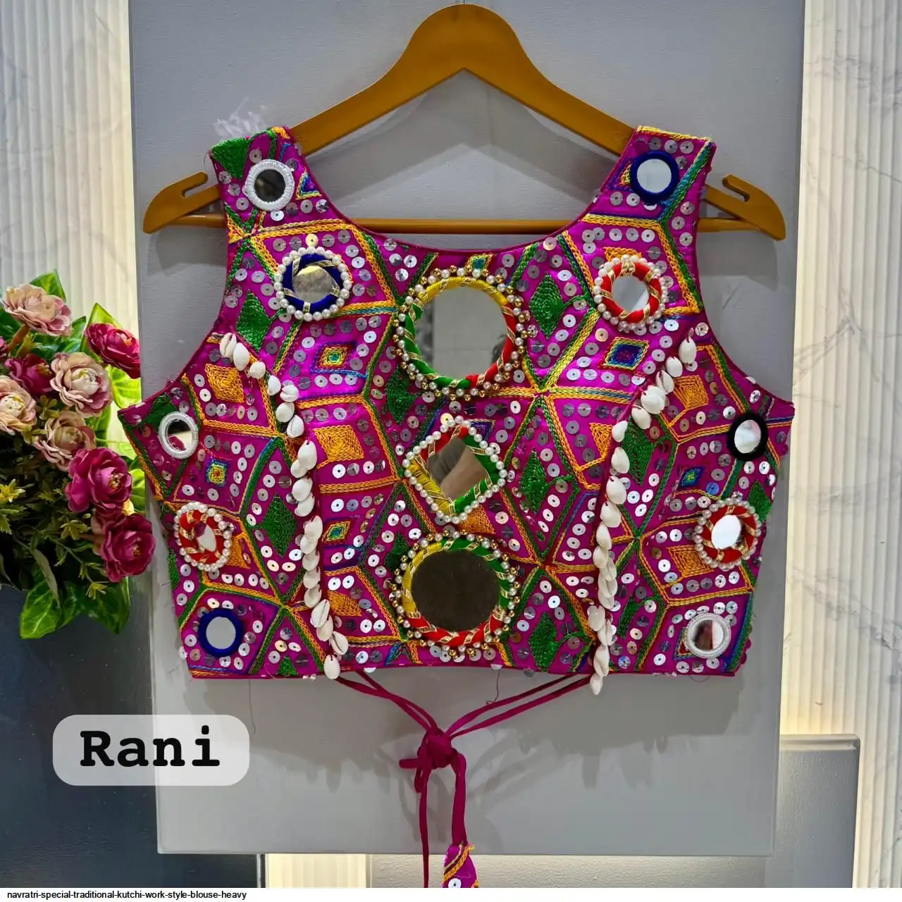 NAVRATRI SPECIAL TRADITIONAL KUTCHI WORK STYLE BLOUSE HEAVY 3