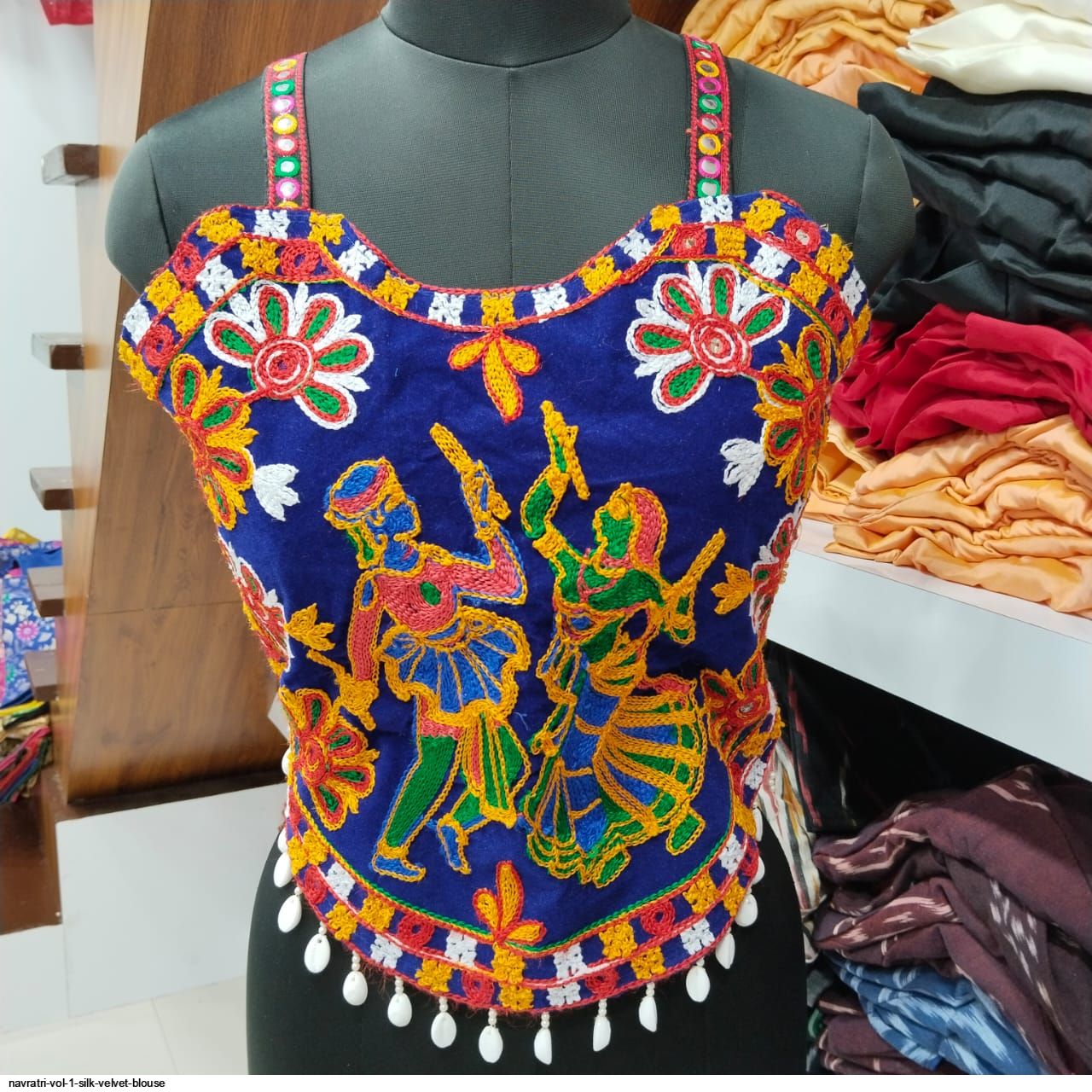 NAVRATRI VOL 1 SILK VELVET BLOUSE
