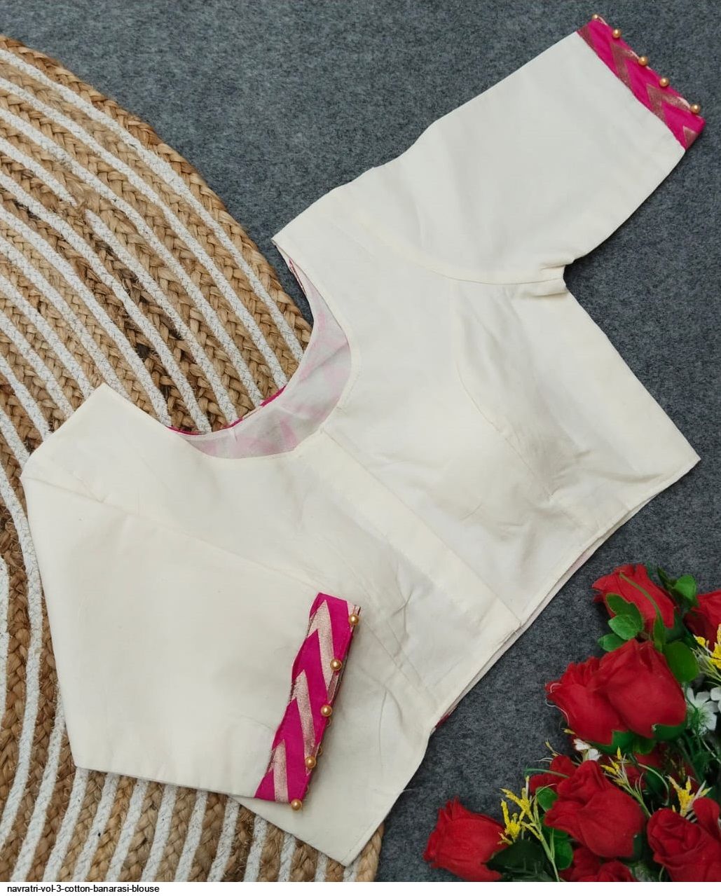 NAVRATRI VOL 3 COTTON BANARASI BLOUSE D