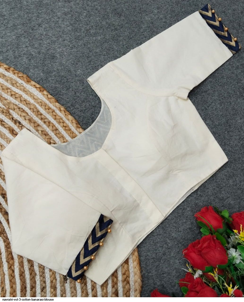NAVRATRI VOL 3 COTTON BANARASI BLOUSE A
