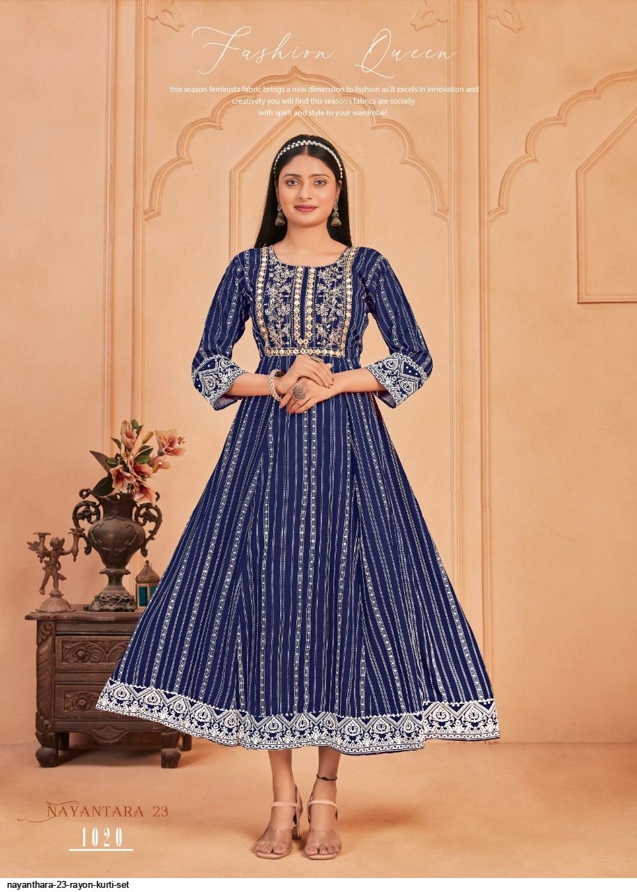 Buy Lime Green Printed Cotton Anarkali Kurta Online | Libas