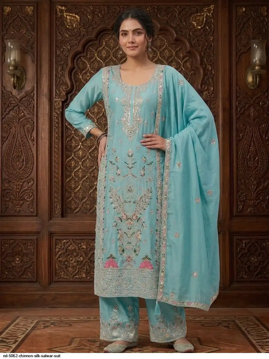 ND 5062 CHINNON SILK SALWAR SUIT B